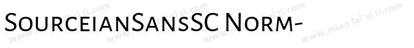 SourceianSansSC Norm字体转换